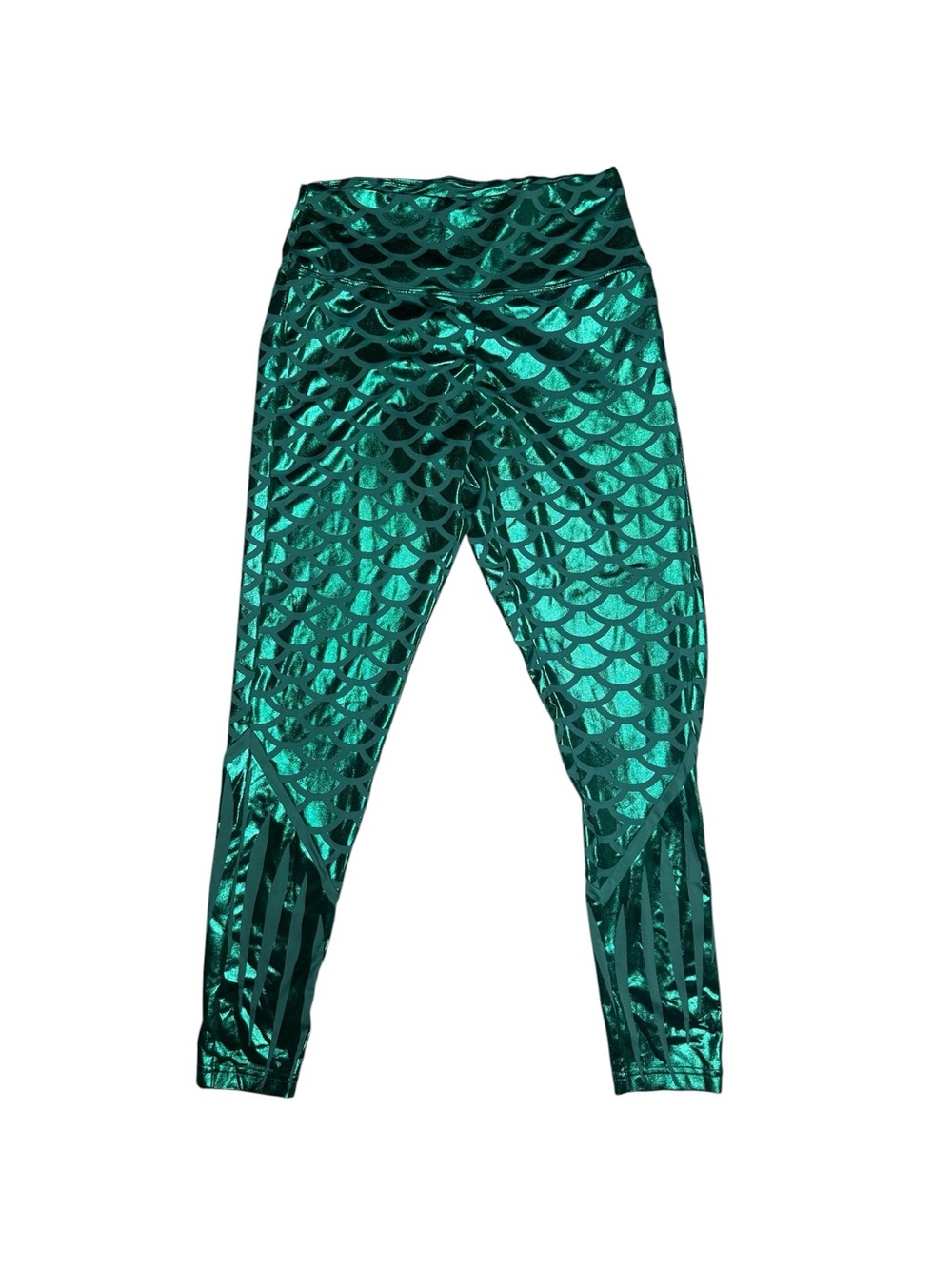 Tipsy Elves Shiny Metallic Mermaid Leggings High Waist Cosplay Halloween Size Xs